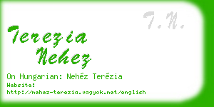 terezia nehez business card