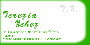 terezia nehez business card